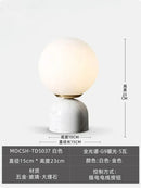 GobekUsa Cream Wind Marble Table Lamp LED G9 Simple Designer Desk Light