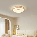 GobekUsa Cream Wind Walnut Round Master Bedroom Lamp Warm Retro Hanging Ball Ceiling