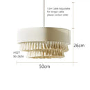 GobekUsa Creamy Bohemian Wabi Sabi Fabric Chandelier for Creative Bedroom and Dining Room