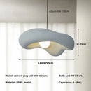 GobekUsa Creamy Style Pendant Light | Resin Dining Room LED Island Lamp