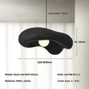 GobekUsa Creamy Style Resin Pendant Light, G9 LED, Dining Room & Kitchen Island Decor