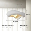 GobekUsa Creamy Style Resin Pendant Light, G9 LED, Dining Room & Kitchen Island Decor