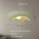 GobekUsa Creamy Style Resin Pendant Light, G9 LED, Dining Room & Kitchen Island Decor