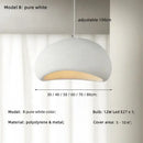 GobekUsa Creamy Style Wabi Sabi Chandelier Stairs Nordic Led Pendant Lights