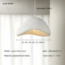 GobekUsa Creamy Style Wabi Sabi Chandelier Stairs Nordic Led Pendant Lights
