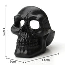 Creative black & off-white skull ashtray living room smoking gift by Decorbites