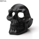 Creative black & off-white skull ashtray living room smoking gift by Decorbites