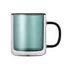 Creative blue & green whiskey wine glass tumbler set dining room mugs by Decorbites