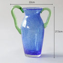 GobekUsa Creative Bubble Glass Vase Hydroponics Desk Decoration Artificial Flowers Room Decor