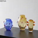 GobekUsa Creative Bubble Glass Vase Hydroponics Desk Decoration Artificial Flowers Room Decor