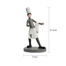 GobekUsa Creative Chef Wine Rack Sculpture Cup Holder Wine Cabinet Bar Accessories