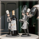 GobekUsa Creative Chef Wine Rack Sculpture Cup Holder Wine Cabinet Bar Accessories
