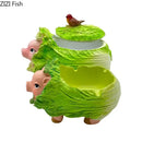 GobekUsa Cabbage Pig Ashtray: Creative Home & Office Smoking Accessory