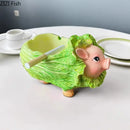 GobekUsa Cabbage Pig Ashtray: Creative Home & Office Smoking Accessory