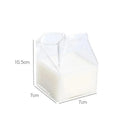 Creative milk box glass cup kitchen drinkware set of 2 by Decorbites