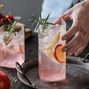Creative square glass gold rim cold drink cup kitchen glassware by Decorbites