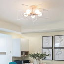 GobekUsa Creative Star LED Ceiling Chandelier - Brushed Antique Gold Living Bedroom Lamp