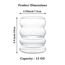 Creative styling glass drinkware segmented tumbler for dining room by Decorbites
