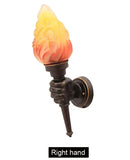 GobekUsa Creative Torch Hand Wall Lamp Outdoor Light for Garden Porch Living Room