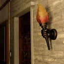 GobekUsa Creative Torch Hand Wall Lamp Outdoor Light for Garden Porch Living Room