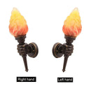 GobekUsa Creative Torch Hand Wall Lamp Outdoor Light for Garden Porch Living Room