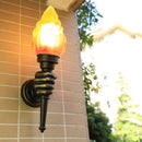 GobekUsa Creative Torch Hand Wall Lamp Outdoor Light for Garden Porch Living Room