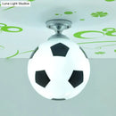 GobekUsa Fun Football Flushmount Ceiling Light for Boys Room