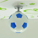 GobekUsa Fun Football Flushmount Ceiling Light for Boys Room