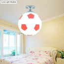 GobekUsa Fun Football Flushmount Ceiling Light for Boys Room