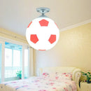 GobekUsa Fun Football Flushmount Ceiling Light for Boys Room