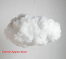 GobekUsa Cloud Pendant Lamp: Creative White Cotton LED Hanging Light for Kids and Coffee Room