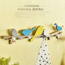 GobekUsa Birds Coat Rack: Creative Wooden Hook Rail for Home Decor
