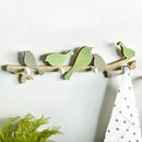 GobekUsa Birds Coat Rack: Creative Wooden Hook Rail for Home Decor