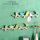 GobekUsa Birds Coat Rack: Creative Wooden Hook Rail for Home Decor