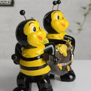 GobekUsa Bee Resin Vase: Creative Cartoon Plant Pot for Cheerful Floral Arrangement