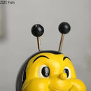 GobekUsa Bee Resin Vase: Creative Cartoon Plant Pot for Cheerful Floral Arrangement