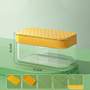 Creative yellow & clear silicone ice mould tray kitchen drink cooler by Decorbites