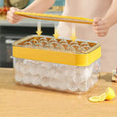 Creative yellow & clear silicone ice mould tray kitchen drink cooler by Decorbites