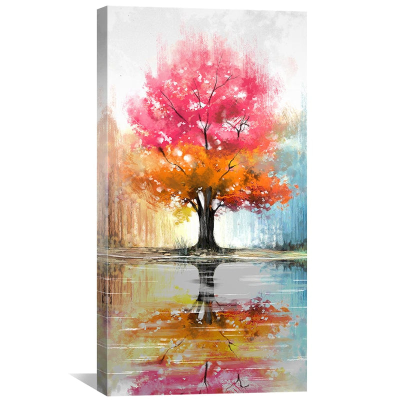 Crimson Canopy Canvas