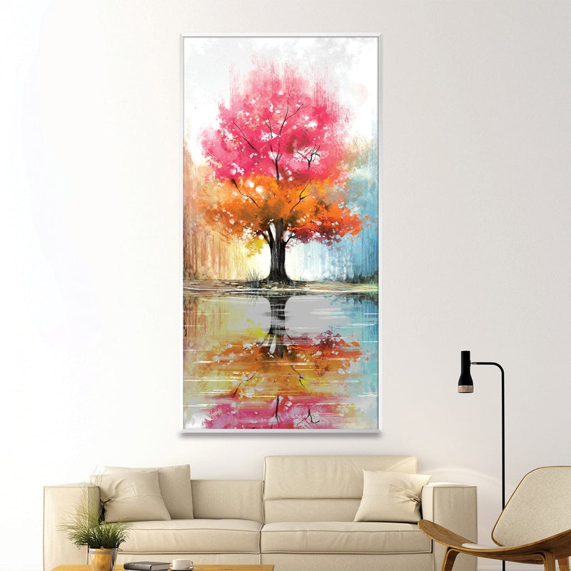 Crimson Canopy Canvas