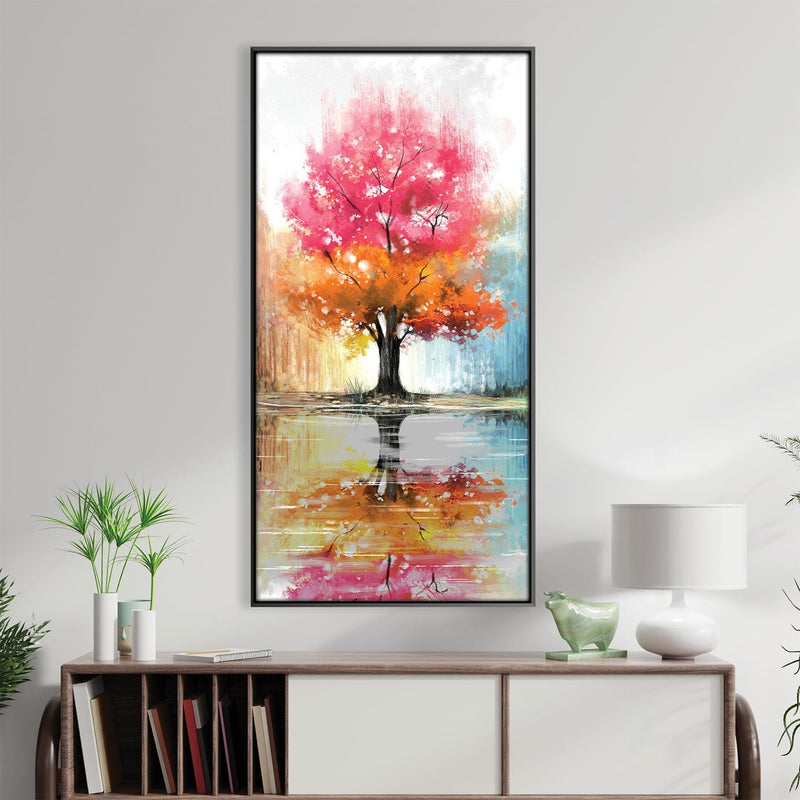 Crimson Canopy Canvas