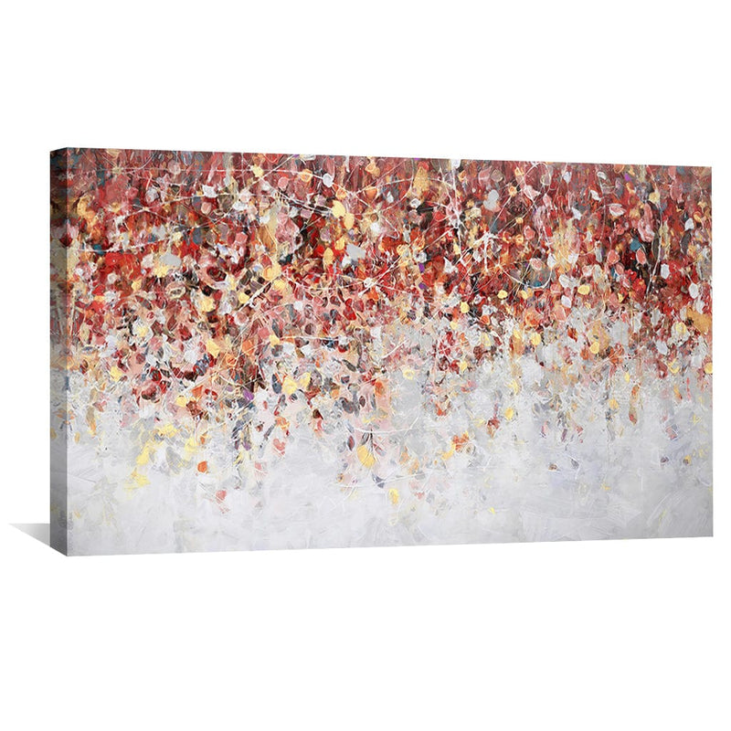 Crimson Cascades Canvas