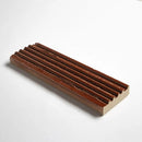 Crimson Leather Fluted Glazed Terracotta Tiles 2 1/4x7 9/16