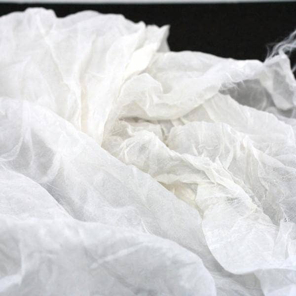 Crinkled Silk Chiffon Fabric