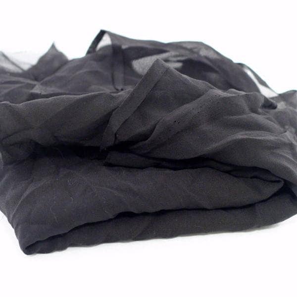 Crinkled Silk Chiffon Fabric