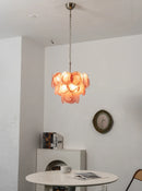 Retro Glass Disc Chandelier