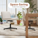 Criss Cross-Legged Swivel Desk Chair No Wheels by LJGDeals