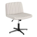 Criss Cross-Legged Swivel Desk Chair No Wheels