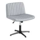 Criss Cross-Legged Swivel Desk Chair No Wheels by DirectDeals