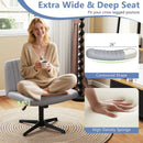 Criss Cross-Legged Swivel Desk Chair No Wheels by LJGDeals
